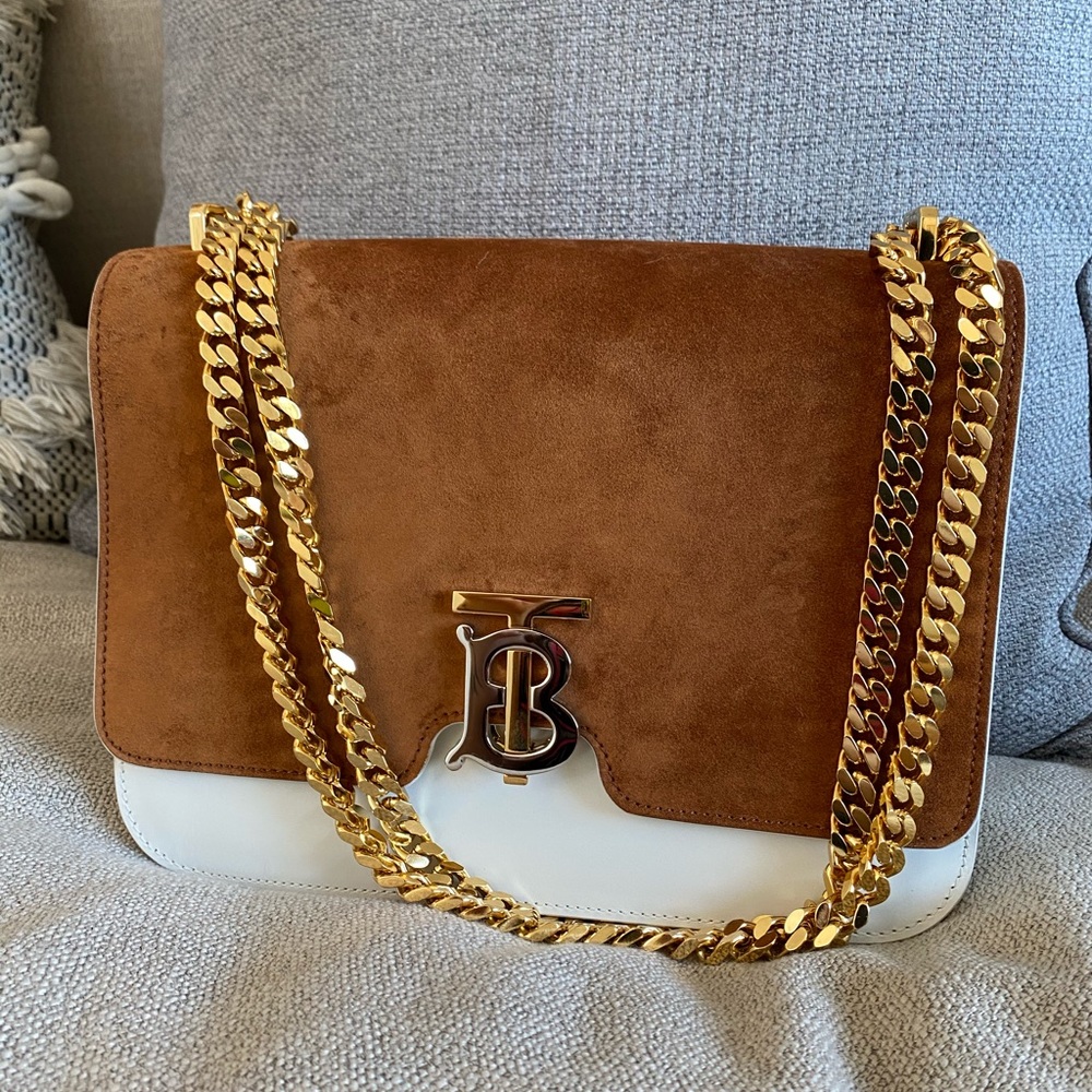 Authentic Burberry suede crossbody!